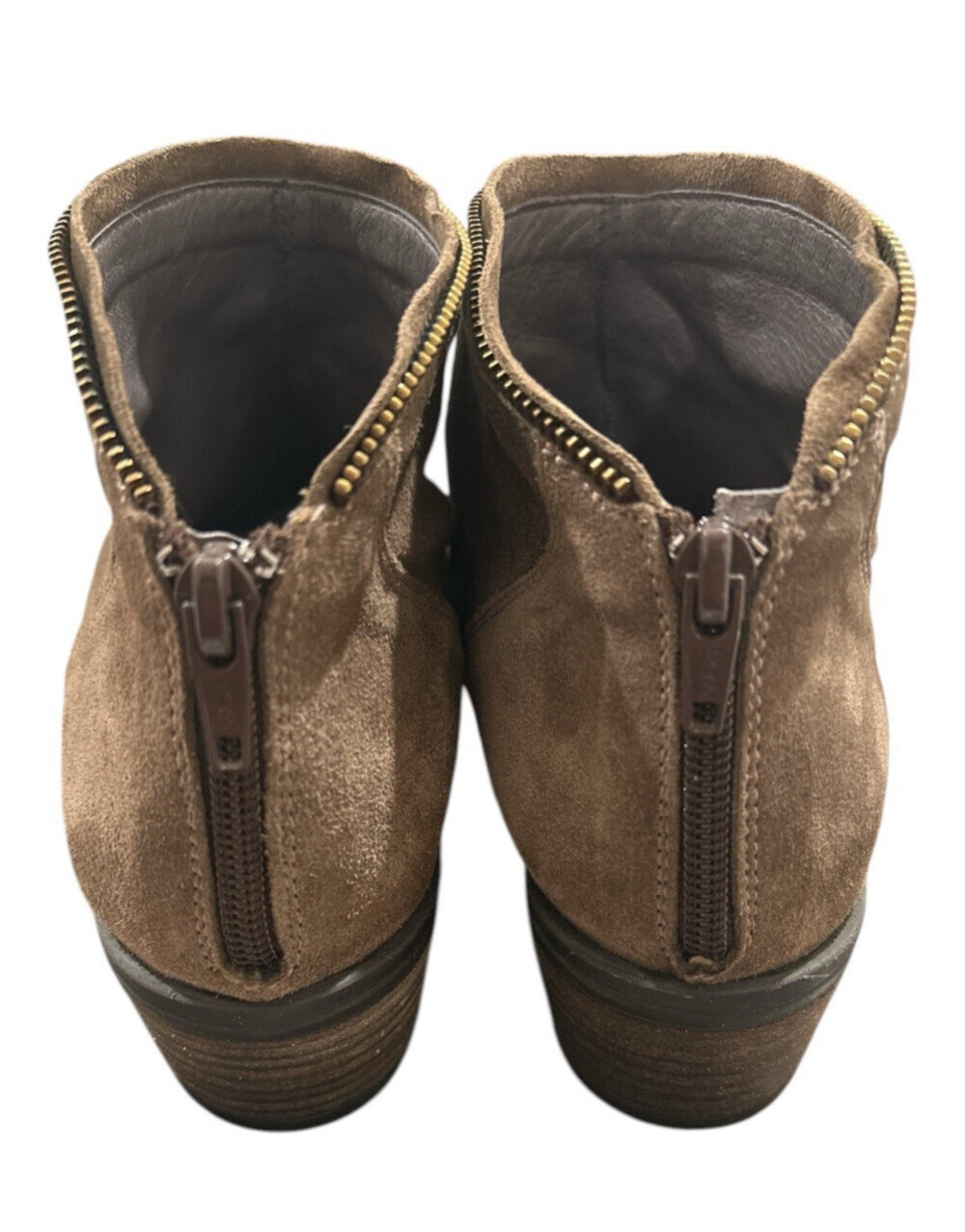 🏷️ Kanna Women's Kelly Boots Suede Ankle Zip Detail Boots Size 8 - Picture 3 of 6